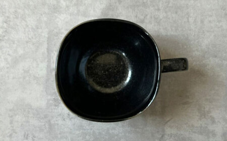 【瀬戸焼】 TORI to HA コーヒーカップ 2個 (黒結晶) 【カネ三商店】 / 食器 マグカップ ティーカップ ギフト / 瀬戸市[BBDD058]