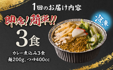 【6回定期便】岐阜の味 田毎のカレー煮込みうどんセット 即席 カンタン 麺　岐阜市 / ラボレムス[ANFP007]