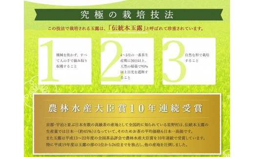 【N-002】八女伝統本玉露:星乃しずく茶Bセット