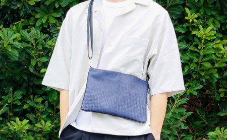 パンチングサコッシュ ライトグレー