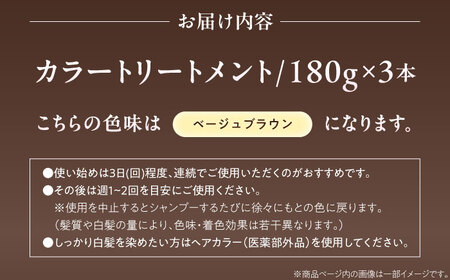 ダリヤ サロンドプロ カラートリートメント 3個セット【ベージュブラウン】 / 稲沢市 / 日興商事株式会社 [BMBK003-04]