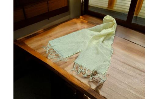 G078VC02　ダリア染めストール＜ イエロー ＞