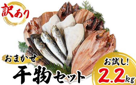 【2026年10月下旬発送】 訳あり 干物 詰め合わせセット 2.2kg 真ホッケ 縞ホッケ サバ イワシ