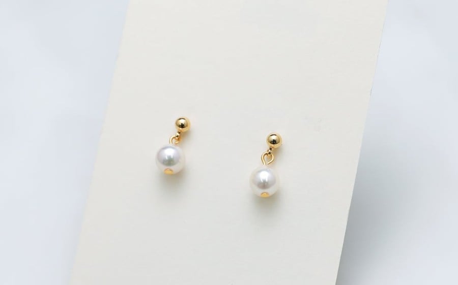 アコヤパール ピアス 真珠 約6mm