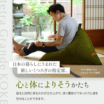 ふるさと納税 京都市 【大東寝具】tetra grande koke(ビッグサイズ)【ビーズクッション座椅子】 |  | 03
