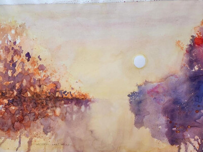 水彩画作品　No,487 ALO0012