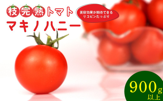 【先行予約】トマト 中玉 900g 以上 マキノハニー 枝完熟 トマト トマトップ 高 リコピン うまみ 甘い 新鮮 野菜 産地直送 やさい ビタミン 静岡県 牧之原市