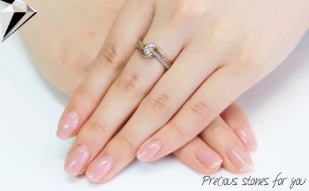 H&C ダイヤモンド リング K18 ピンクゴールド KT-1069 ジュエリー 指輪 宝石 