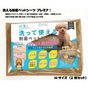 【ふるさと納税】犬猫小動物用 洗える制菌ペットシーツ Mサイズ(50×70cm)(モカ)2枚セット[美浦村]【1429096】