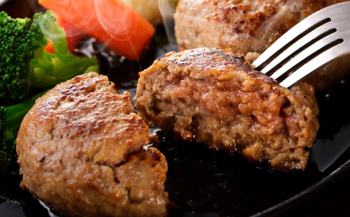 佐賀牛100%ハンバーグ6個セット / ブランド牛 黒毛和牛 惣菜 / 佐賀県 / 田中畜産牛肉店 [41ARAA005]