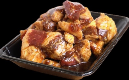 【全3回定期便】たれ漬け中落ちカルビ　1kg(200gx5)＜なかがわ市場 うしじま＞那珂川市[GAR050]