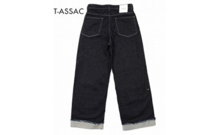 【全2サイズ】T-ASSACレディースジーンズ「WIDE/INDIGO」（ワイド） サイズ：1