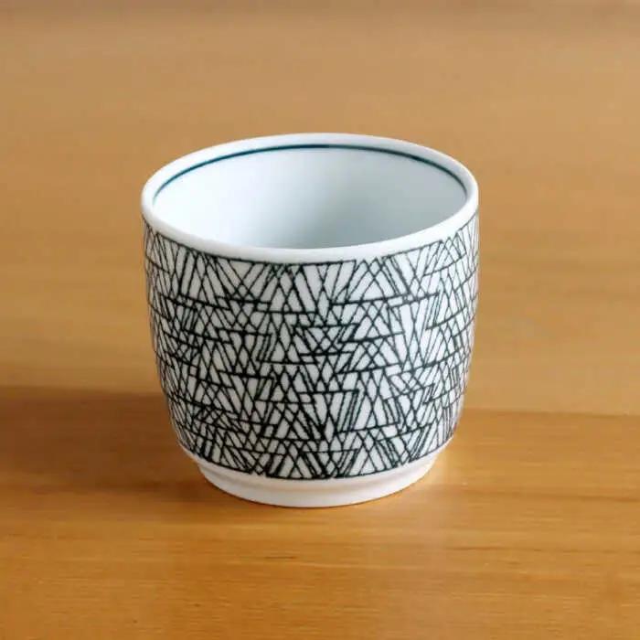 【白山陶器】【グラフ】湯のみ猪口 3色セット【波佐見焼】[TA169]