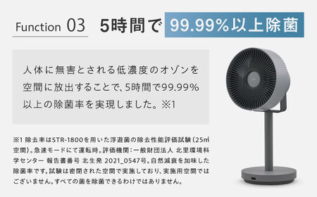 cado 除菌サーキュレーター 扇風機 STREAM 1800F ストリーム クールグレー / 家電 国産 日本製 / 佐賀県 / 株式会社カドー [41ANAE018]