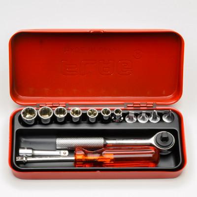 ふるさと納税 東大阪市 ソケットレンチセット　F217M-F　　　　　　　差込角1/4inch(6.3mm)