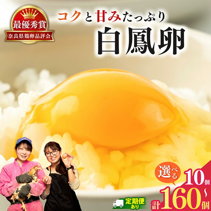 【ふるさと納税】さかもと養鶏 の 白鳳 卵 選べる 内容量 | 卵 たまご 玉子 タマゴ 生たまご 生卵 白鳳卵 朝食 お弁当 加熱 業務用　定期便 パック入 受賞 メディア 奈良県 五條市