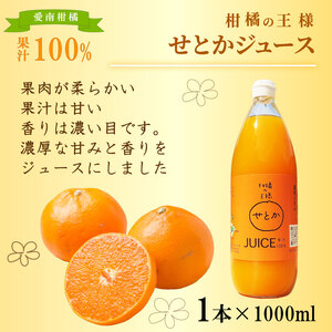 柑橘ジュース セット 3本×1000ml 100% せとか 温州 みかん 河内晩柑 ストレートジュース 清家ばんかんビレッジ