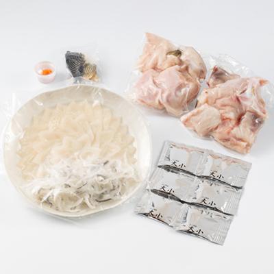 ふるさと納税 長門市 ふぐ刺身あらセット　2-3人前セット(ぽん酢・もみじおろし付き)冷凍 |  | 01