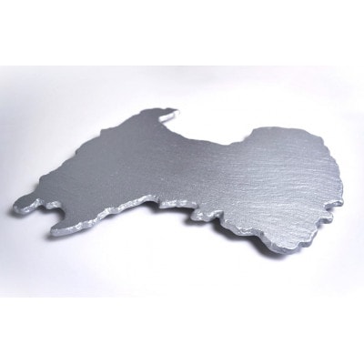 【高岡銅器】富山県プレート　銀