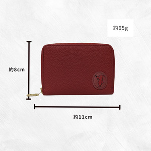 チーバくん （横向き） 牛革 小銭入れ （レッド） ／ 財布 サイフ 小銭入れ コインケース 革 革製品 牛革 レザー 革小物 クラフト チーバくん 送料無料