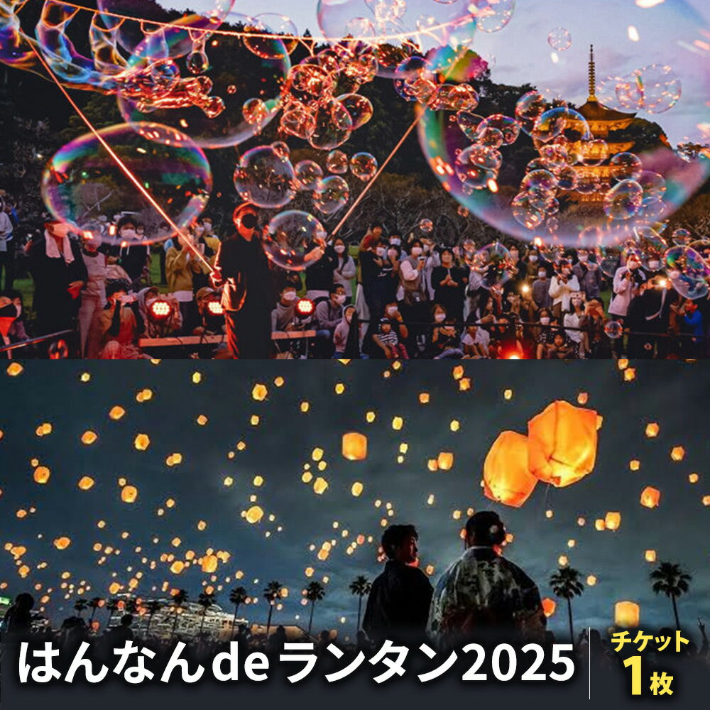 【ふるさと納税】はんなん de ランタンチケット イベント チケット 和ランタン 音楽祭 夏フェス 体験チケット イベントチケット ランタンフェス 軽食 ドリンク 商品券 券 オンライン決済限定 大阪府 阪南市 送料無料