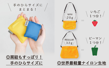 【TO&FRO】超軽量ショルダーバッグ ULTIMATELIGHT SHORDER BAG【MINIサイズ・イエローイッシュオレンジ】 ｜ おしゃれ 超軽量 軽い 日本製 カラー サイズ選べる ファス