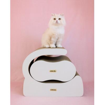 ふるさと納税 常滑市 猫の爪とぎ　ステージベッド【白】 |  | 02