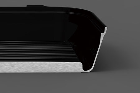  [UCHICOOK]  「蒸し＋焼く」 1台2役ロースター スチームグリル(メタルカバー付) ブラック 調理器具 キッチン用品 キッチングッズ 野菜調理 蒸し料理 蒸し器 魚焼き 肉料理 ダイヤモン