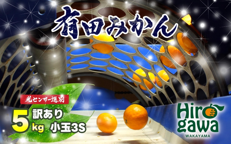 
            ちっちゃな 有田みかん こつぶみかん 5kg （3S～2Sサイズ混合） 光センサー選別 ※11月中旬～翌年1月中旬に順次発送予定 ※北海道・沖縄・離島への配送不可 / 温州みかん みかん ちっちゃい 柑橘 果物 くだもの フルーツ【nuk004-sc-5】
          