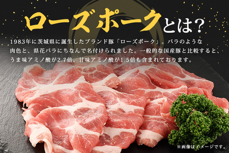 ローズポーク　ロース生姜焼き用（4mm）500g【茨城県共通返礼品 / 茨城県産】 C09-014