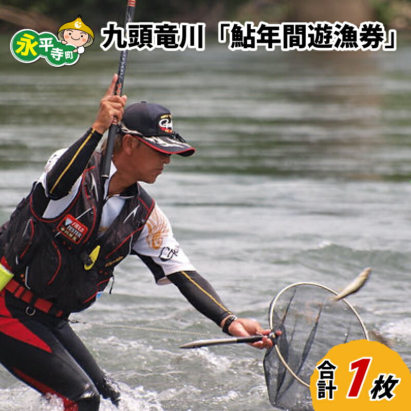【ふるさと納税】九頭竜川 鮎年間遊漁券（2025年）【申込用紙：2025年5月12日から順次発送予定】 / 永平寺町 釣り 体験 チケット あゆ アユ 鮎 鮎釣り 釣り アユ釣り 体験 フィッシング 川釣り 釣り券 年間パス 釣り体験