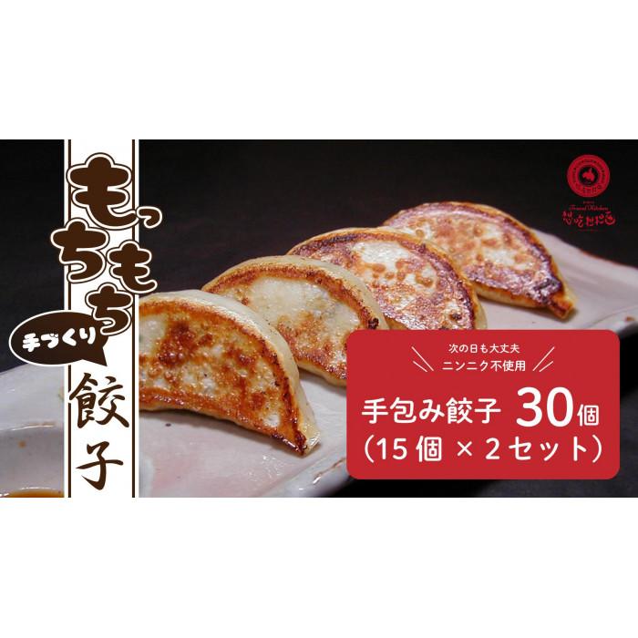 【ふるさと納税】手包み餃子30個セット～ミニゴマソース1本付き～