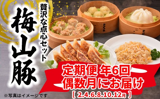 K1876 【6回定期便/偶数月発送】 塚原牧場 幻の豚 「梅山豚」 点心セット ブランド豚 メイシャントン 境町