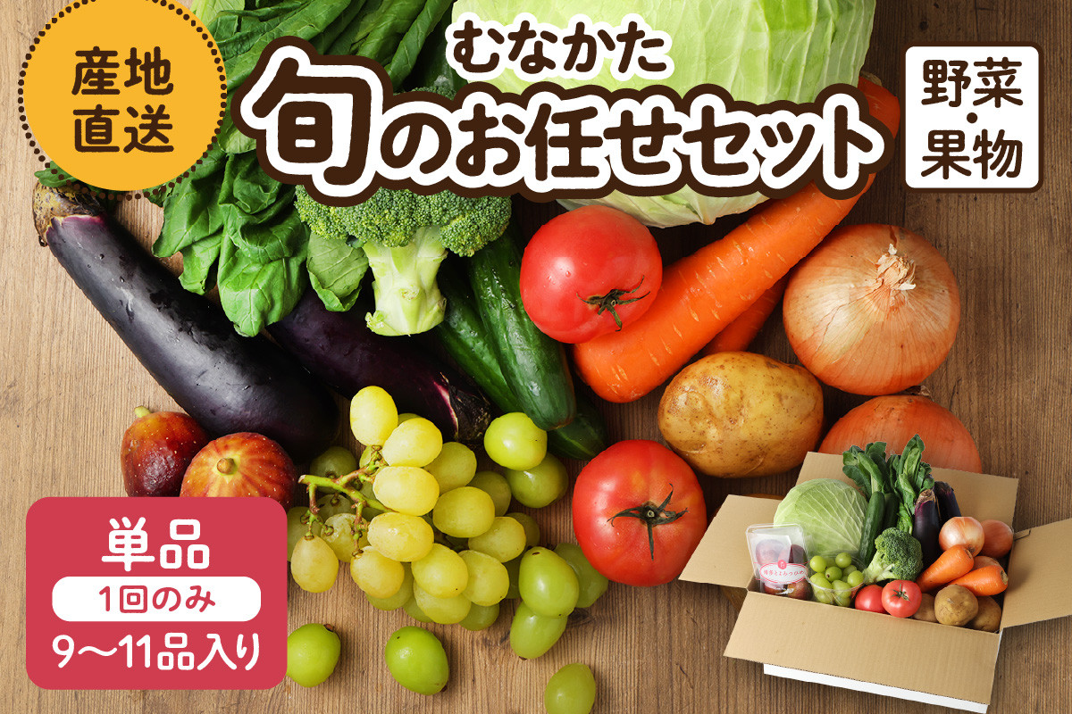 
            【レビューCP対象】むなかた旬のお任せ セット(野菜・フルーツ)9～11品【JAほたるの里】_HA1570
          