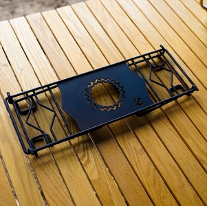 ロストル360 ギザプレート ブラスト窒化処理 〈黒染め〉〈丹波市〉 BBQ 焚き火