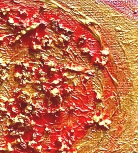 富士山溶岩パワーアート「春雪赤富士」 絵画 アート