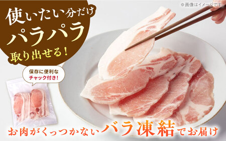 《バラ凍結》 ローススライス 1kg （500g×2袋） 豚肉 小分け 薄切り ロース 冷凍 白川町 / 藤井ファーム[AWAF049]