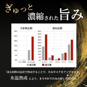 【阿蘇牧場】馬肉赤身 500g 特許製法 氷温熟成 低温調理 加熱済 新感覚 旨みたっぷり 小分け 食べきり 専用醤油 タレ付 真空パック 熊本 阿蘇 小国町 最大3ヶ月以内出荷