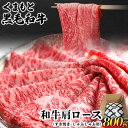 【ふるさと納税】くまもと黒毛和牛 肩ロース（すき焼き・しゃぶしゃぶ用）800g 肉のみやべ 《90日以内に出荷予定(土日祝除く)》 すきやき 牛丼