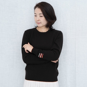 カシミヤ ニット セーター 女性用サイズ:LL(42)カシミヤ (コゲチャ)≪白田のカシミヤ≫ 