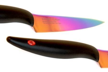 【高島屋選定品】＜SUMIKAMA (スミカマ)＞　霞　ペティナイフ（チタンコーティング）オパール 59E1511