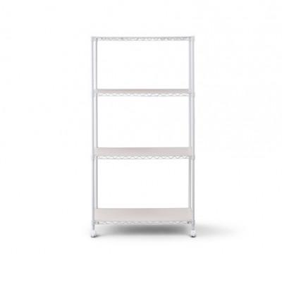 ふるさと納税 大河原町 カラーメタルラック ウッドボード付き CMM-75144B 白 アイリスオーヤマ[53753285] |  | 03