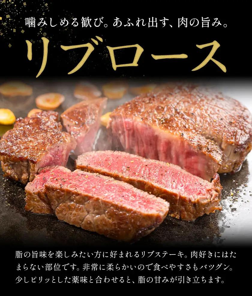 岡山県産牛 ステーキ サーロイン リブ 交雑牛 500g