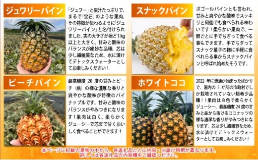 《年5回発送》パイナップル好きにおすすめ！大満足のパイナップル4品種＆マイヤーレモン定期便《2027年4月以降発送》TF-068-t05