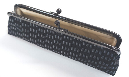 【西陣活性化を応援！】西陣織ペンケース（黒金糸）