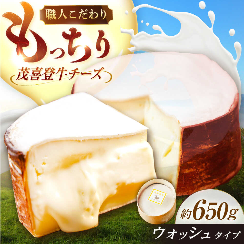 【ふるさと納税】 北海道 茂喜登牛 チーズ 約650g（ウォッシュタイプ）《足寄町》【しあわせチーズ工房】 チーズ ウォッシュチーズ ウォッシュタイプ ウォッシュ 生乳 ミルク 乳製品 おつまみ おすすめ ギフト 650g 北海道産 あしょろ [BEAK016]
