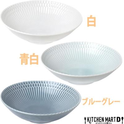 ふるさと納税 瑞浪市 【2枚SET】美濃焼 さざなみ 18鉢 ホワイト 18.3×5.4cm |  | 03