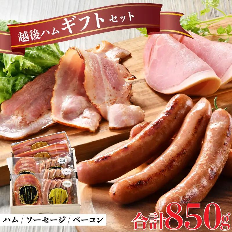 ハム 国産 越後もち豚 ハム ベーコン ソーセージ 5種 詰め合わせ ハム ギフトセット 越後ハム 贈答 お中元 お歳暮 ギフト 熨斗 包装 指定日 お祝い 父の日 人気 おすすめ ベーコン 新発田市 J54