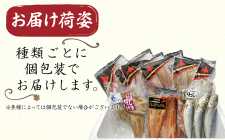 【訳あり】干物 詰め合わせセット 2.2kg 真ホッケ 縞ホッケ サバ イワシ 北海道