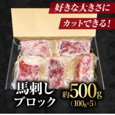 ふるさと納税 山鹿市 【毎月定期便】熊本馬刺し 赤身馬刺し500g全6回 |  | 01